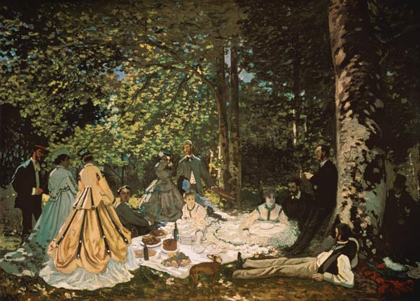 The breakfast in the greenery from Claude Monet