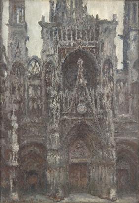 The Rouen Cathedral. The portal as seen from the front