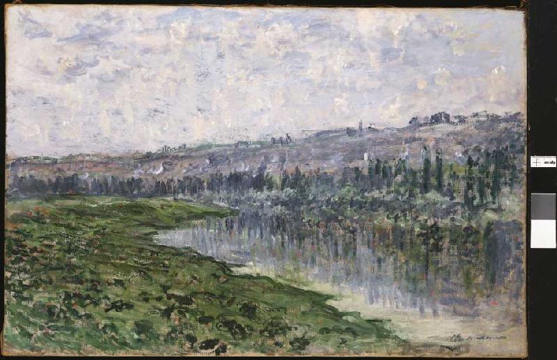 Die Seine mit den Hügeln von Chantemsle from Claude Monet