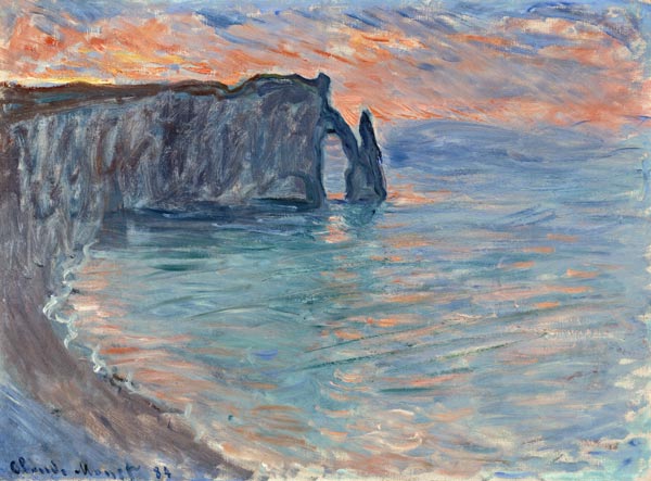 Le's Falaises this ' Etretat. from Claude Monet
