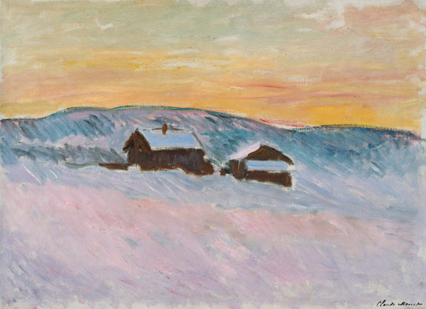 Norwegian Landscape, Blue Houses from Claude Monet