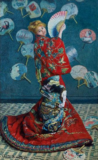 Madam Monet in the kimono (La Japonaise)