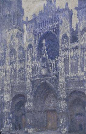 The cathedral of Rouen, grey weather