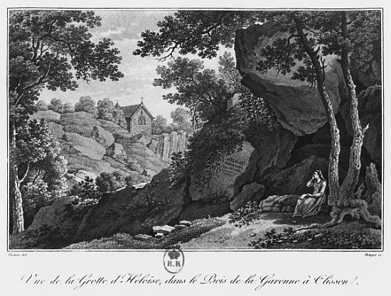 View of Heloise grotto in the park of La Garenne at Clisson, illustration from ''Voyage pittoresque  from Claude Thienon