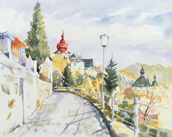 Salzburg Nonntal (w/c on paper)  from Clive  Metcalfe