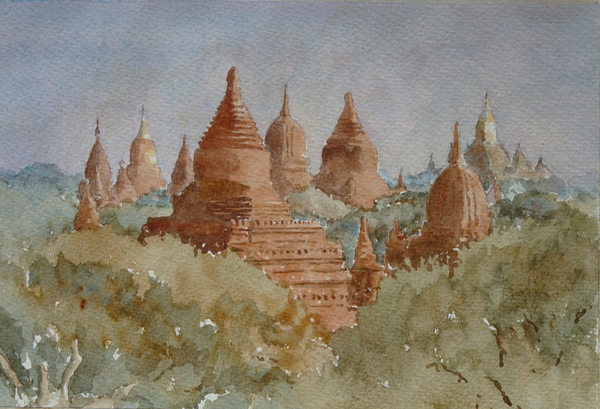 941 Bagan sunrise, towards Ananda from Clive Wilson Clive Wilson