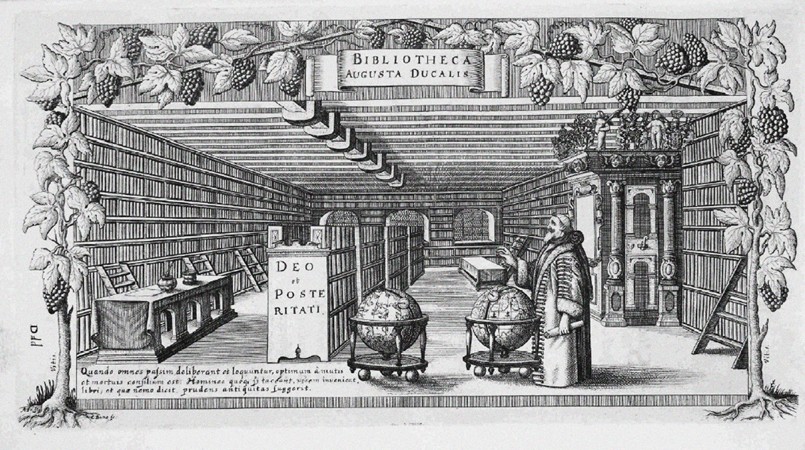 August von Brunswick-Lüneburg in his library from Conrad Buno