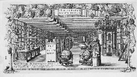August von Brunswick-Lüneburg in his library