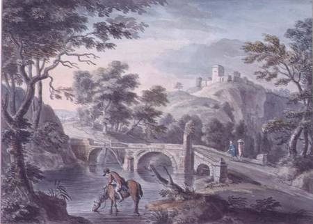 Landscape with Bridge from Copplestone Warre Bamfylde