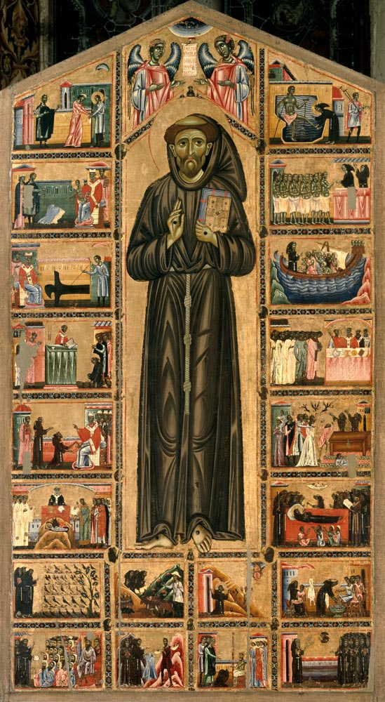 Der Heilige Franz von Assisi und Szenen aus seinem Leben from Coppo  di Marcovaldo