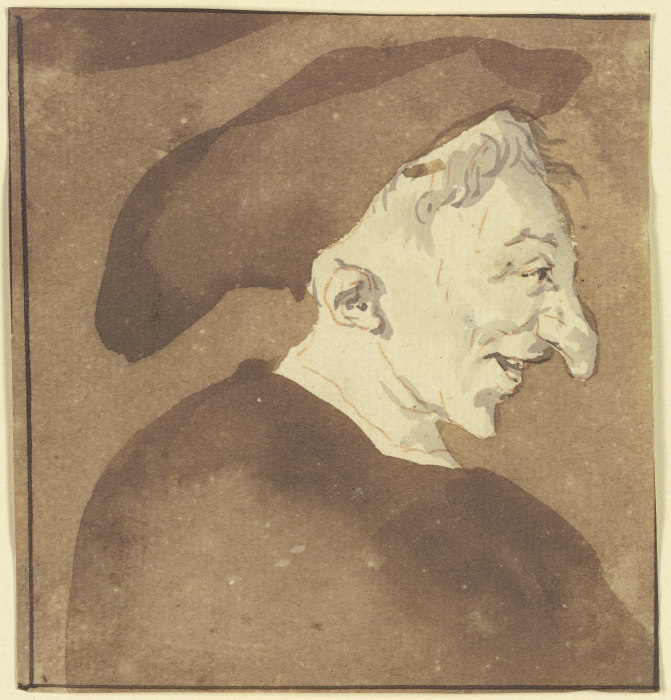 Hideous head from Cornelis Dusart