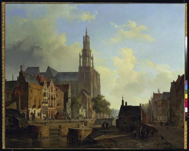 Imagination view of Antwerp from Cornelius Springer