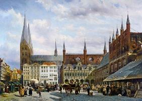 The market place to Lübeck.