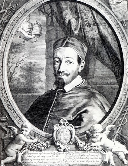 Pope Alexander VII, published by Clement de Jonghe from Cornelius de Visscher