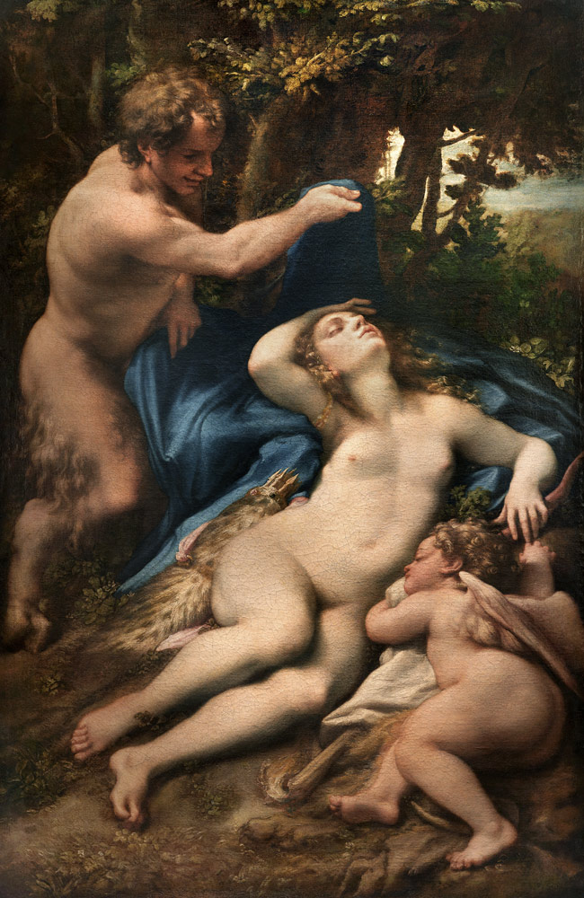 Jupiter and Antiope from Correggio (eigentl. Antonio Allegri)