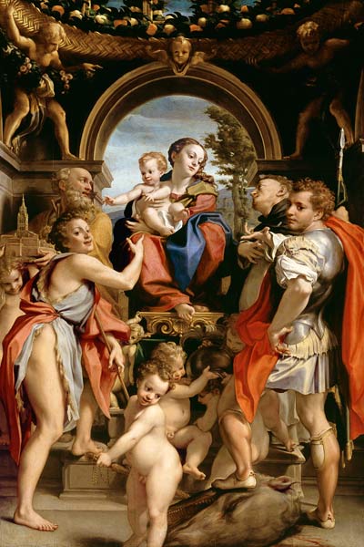 Madonna mit dem Heiligen Georg from Correggio (eigentl. Antonio Allegri)