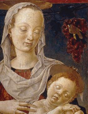 Cosme Tura, La Vierge a l''Enfant, Detail