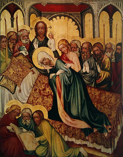 Death of the Virgin, c.1400-10 (detail of 404564) from Czech School