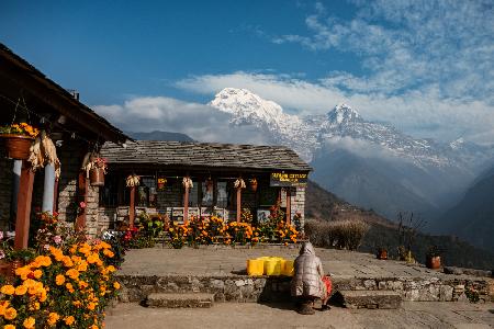 View of Annapurna Range from Ghandruk