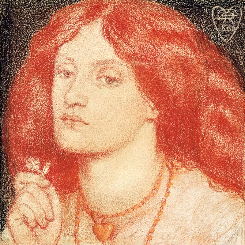 Portrait of Elizabeth Siddal (1834-62) from Dante Gabriel Rossetti