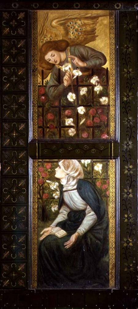 The Annunciation, panels of the pulpit from Dante Gabriel Rossetti