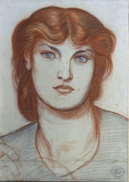 D.G.Rossetti / Study for Regina Cordium from Dante Gabriel Rossetti