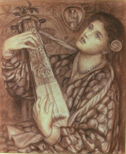 D.Rossetti, A Christmas Carol, 1867. from Dante Gabriel Rossetti