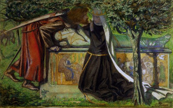 Lancelot at King Arthur s tomb/ Rossetti from Dante Gabriel Rossetti
