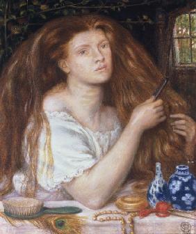 D.Rossetti, Woman Combing her Hair, 1865