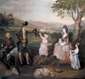 John, the 4th Duke of Atholl and his family