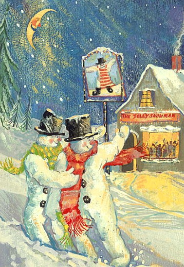 The Jolly Snowman (gouache)  from David  Cooke