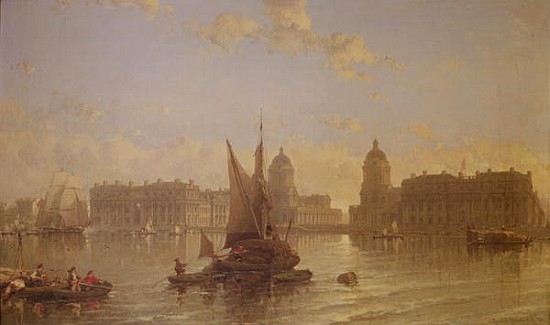 Shipping on the Thames at Greenwich from David Roberts
