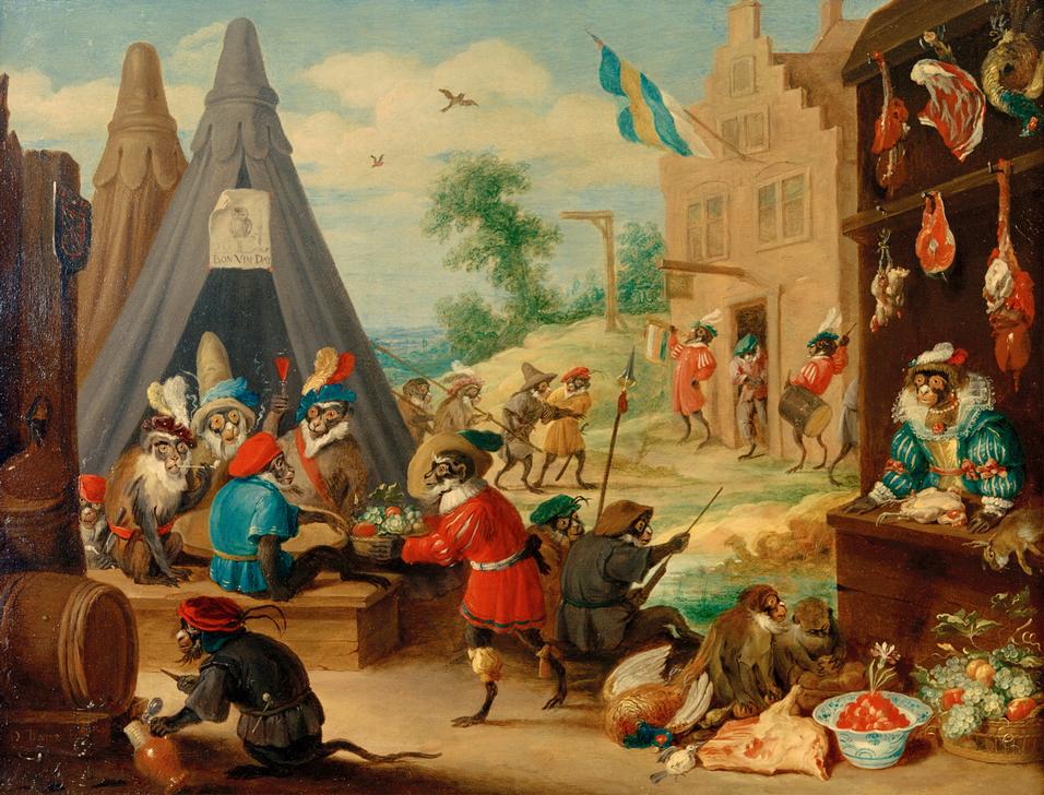 Festival of Monkeys from David Teniers
