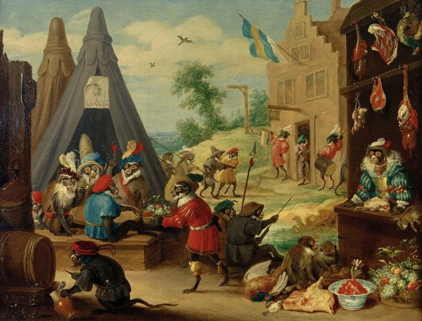 D.Teniers d.J., Affenfest from David Teniers