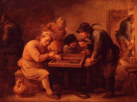 A Game of Tric-Trac from David Teniers
