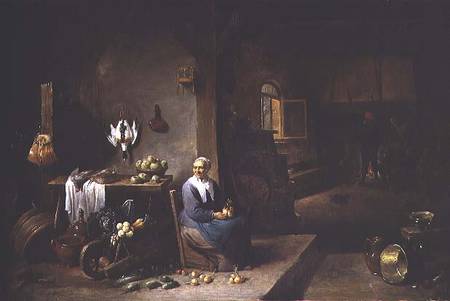 Interior of a Peasant Dwelling from David Teniers
