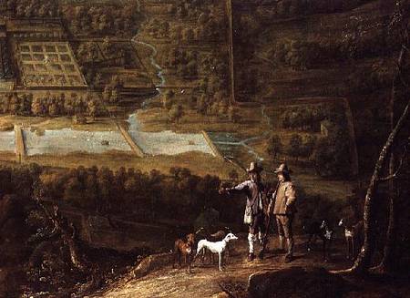 Landscape with sportsmen from David Teniers