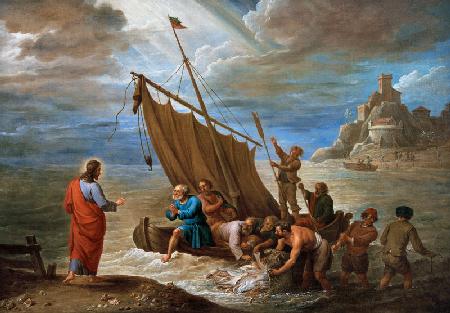 D.Teniers d.J., Der wunderbare Fischzug