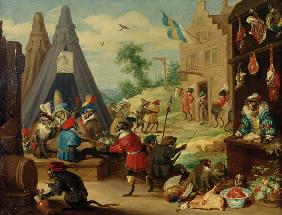 D.Teniers d.J., Affenfest