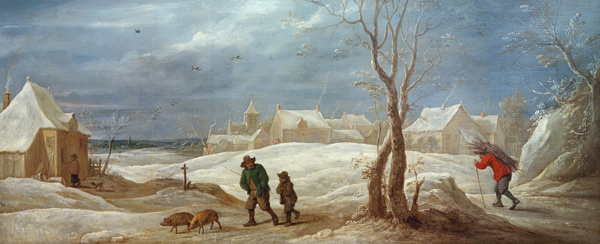 David Teniers d.J., Winterlandschaft from David Teniers