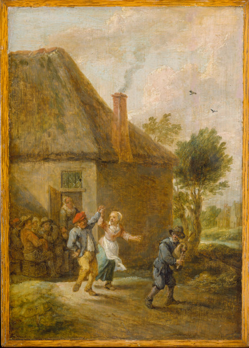 Peasants Dancing in Front of an Inn from David Teniers d. J.