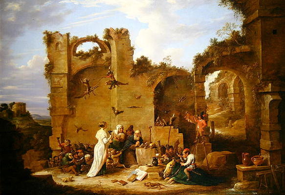 The Temptation of St. Anthony (oil on canvas) from David the Younger Teniers