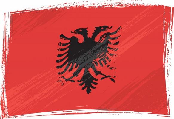 Grunge Albania flag from Dawid Krupa