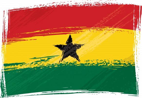 Grunge Ghana flag from Dawid Krupa