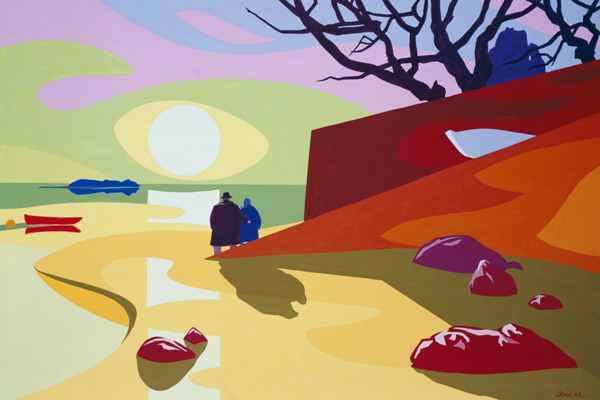 Tranquility, Jersey, 2003 (gouache on paper)  from Derek  Crow