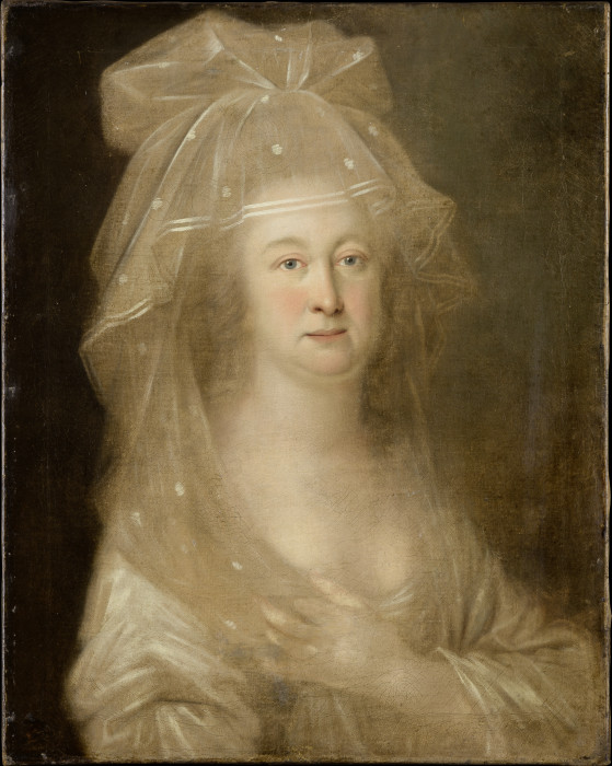 Portrait of a Woman wearing a Veil from Deutscher Meister der zweiten Hälfte des 18. Jahrhunderts