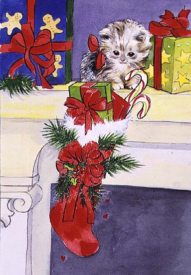 The Kitten and the Christmas Stocking  from Diane  Matthes