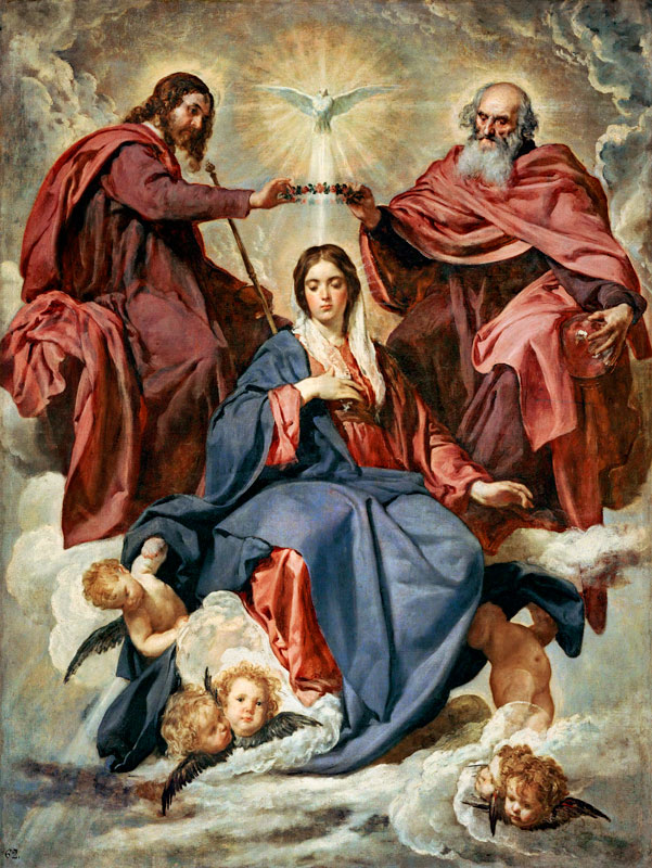 The coronation of Maria from Diego Rodriguez de Silva y Velázquez