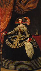 Queen Maria Anna of Austria. from Diego Rodriguez de Silva y Velázquez