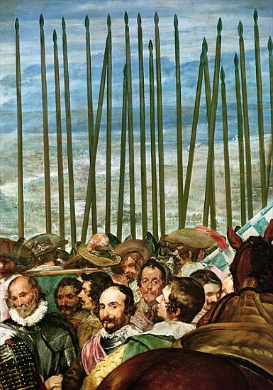 The Surrender of Breda, 1625, detail of soldiers with lances, c.1635 (see also 30730) from Diego Rodriguez de Silva y Velázquez